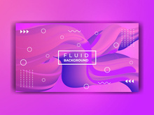 Modern Abstract Fluid Background Template