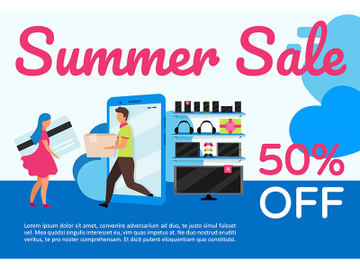 Summer sale brochure template preview picture