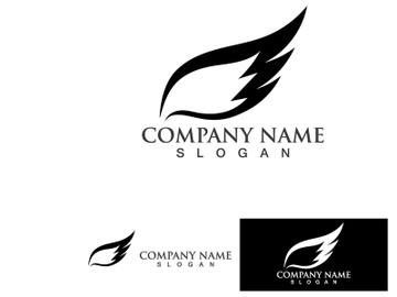 Wing bird logo and Symbol Vector preview picture