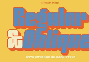 Entuista - Chunky Display Typeface (FREE)