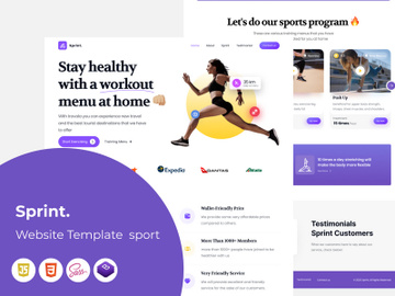 Sprint - Website Template  sport preview picture