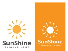 Sun logo design with a modern concept.
