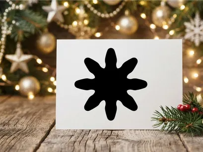 Schwarzes Stern-Symbol auf weißem Hintergrund, isoliert für Grafikdesign und Web-Elemente.