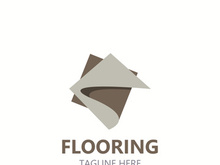 Flooring Logo design, custom Layer Vector elegant business store building
