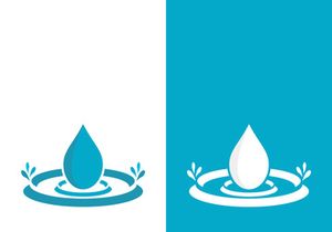Background water drop logo icon vector illustration