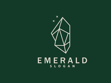 Gemstone Jewelry Logo, Design Vector Template