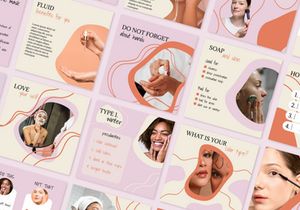 Instagram Beauty Blogger Template Canva Figma