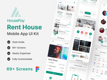 Rent House App UI Kit preview picture