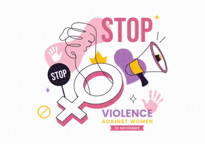 6 Stop Violence Against Women Illustration