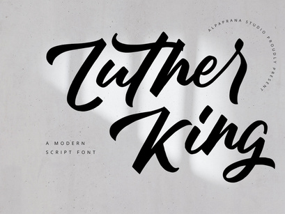 Luther King - Modern Script Font