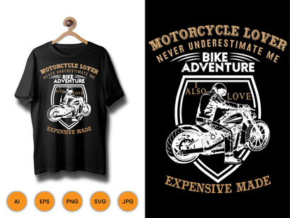Bike Adventure  Motorcycle Lover T Shirt