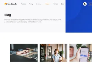 SaaSCandy Free Nextjs Website Template