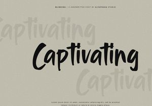 Blinking - Handwritten Font