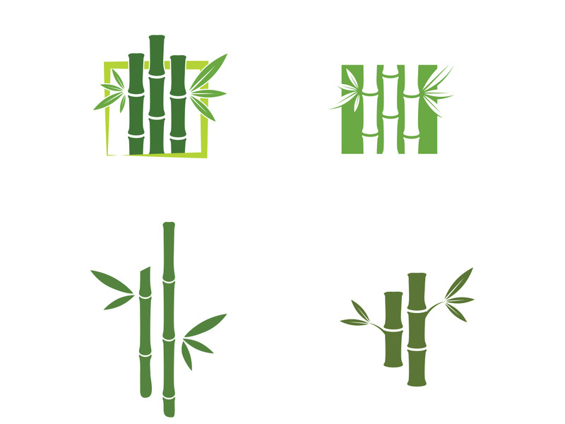 Bamboo vector icon illustration