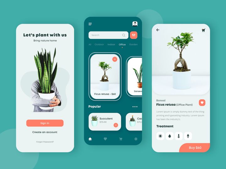 Plant App Design