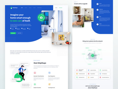ShipShape - Smart Home Landing Page