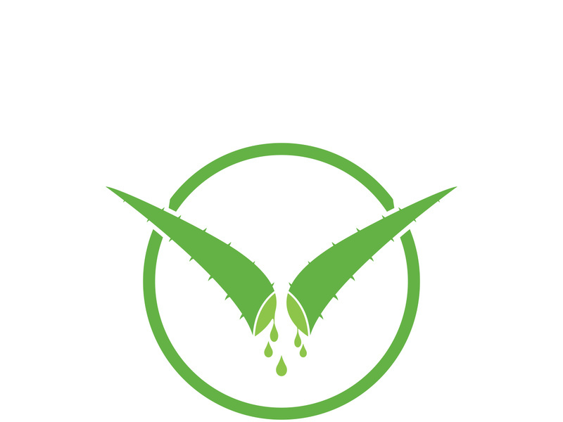 Aloe Vera logo icon design symbol beauty skin care