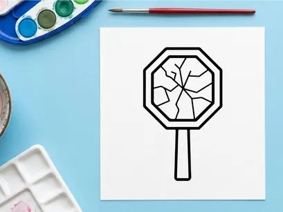 Marcador minimalista de Halloween com design de folha. Arte vetorial de folha de outono estilizada para artesanato sazonal e materiais para impressão.