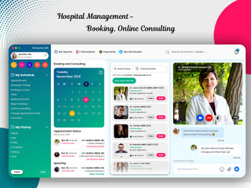 Hospital Management - Appointment Booking, Choose Doctor and Online Consulting Template preview picture