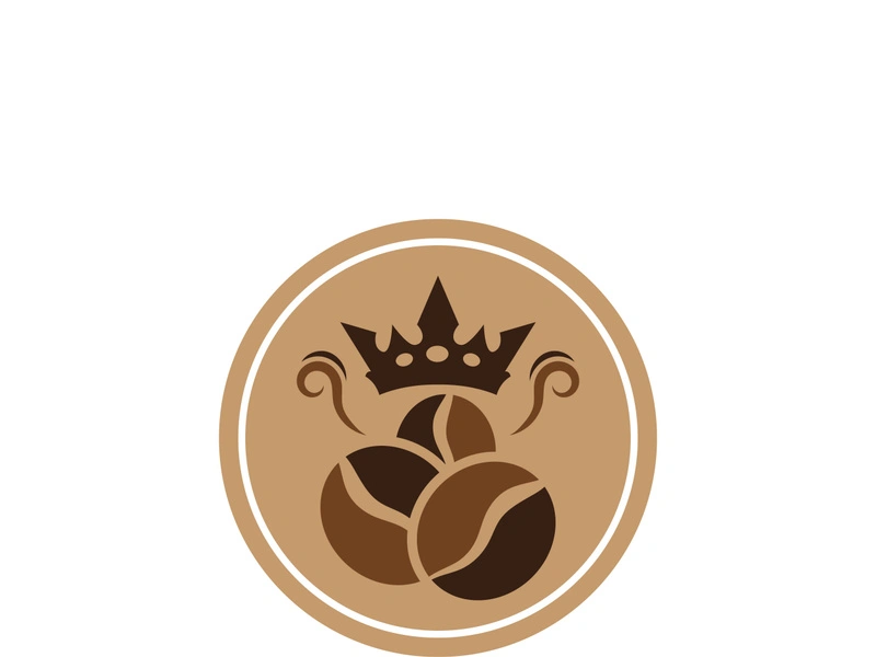Coffee bean icon vector illustration template