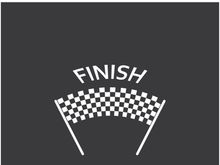 Race flag logo
