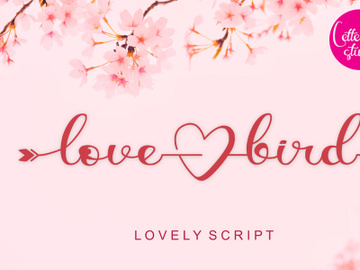 lovebird - Modern Script Font preview picture