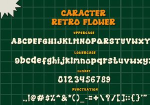 Retro Flower - Retro Groovy Display