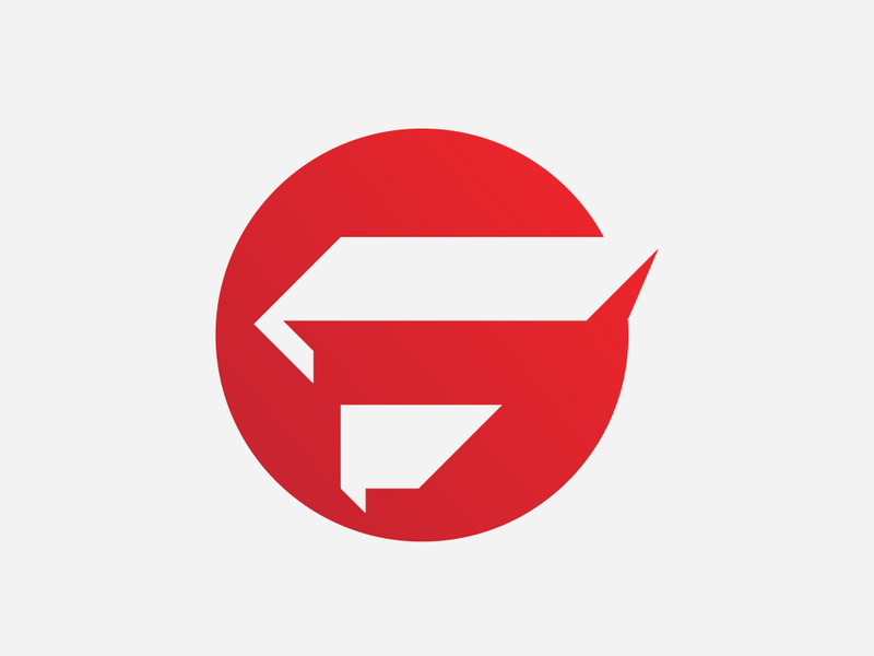 F letter Logo template vector  initials sign