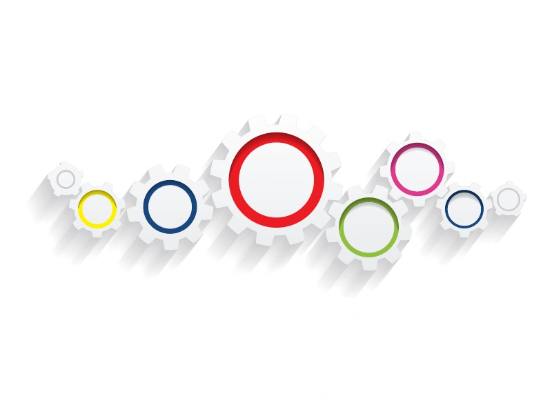 Gear illustration design template