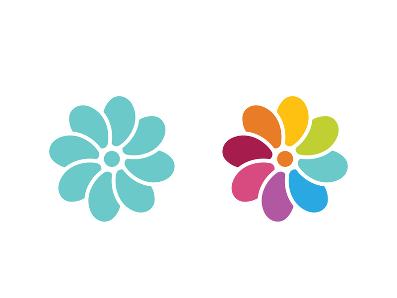 Flower icon design illustration