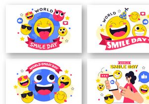 12 World Smile Day Celebration Illustration