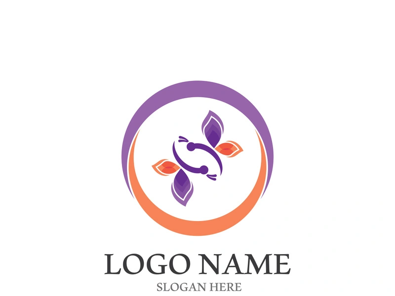 Butterfly logo icon vector design illustration