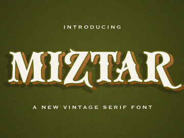 Miztar - Victorian Decorative Font preview picture