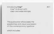 trap* typeface [Free Font]