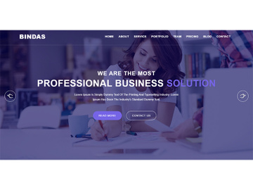 Business Website Landing Page Template preview picture