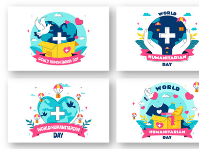 10 World Humanitarian Day Illustration