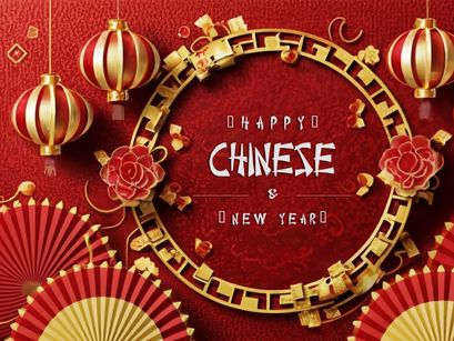 PSD 3d rendaring realistic chinese new year background bundles