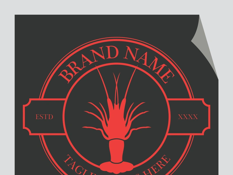 Vintage lobster logo