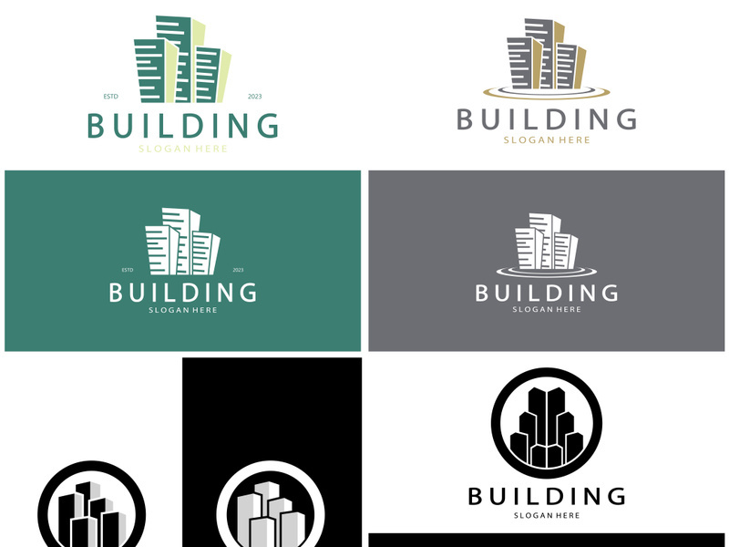 Building logo vector illustration design,Real Estate logo template, Logo symbol icon