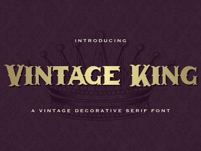 Vintage King - Decorative Serif Font