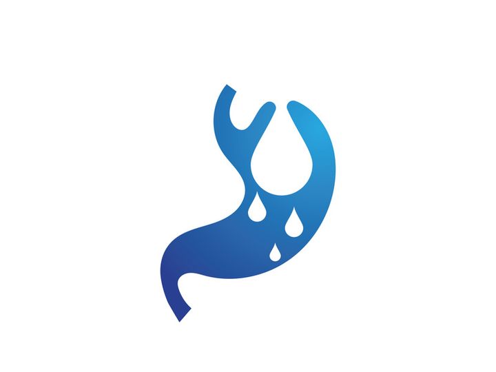 Stomach care icon designs concept illustration
