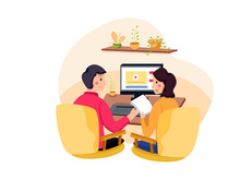 Online Course Illustration