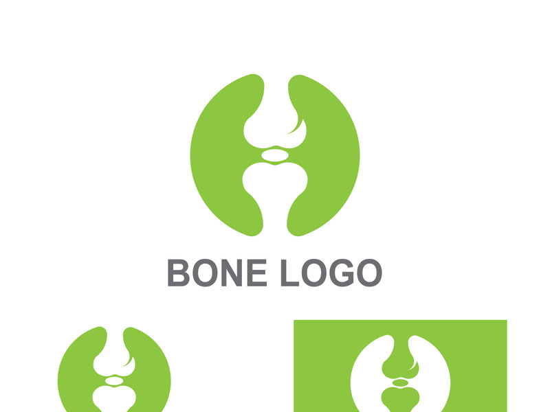 Bone logo design.logo for nursing, medical, orthopedic.