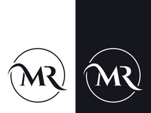 Luxury letters MR , RM , M , R with an elegant, modern and unique monogram. Logo for business card , business , brand , company.