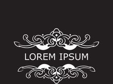 Luxury Logo template flourishes elegant ornament Fashion vector illustration