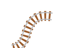 Train railroad vector image