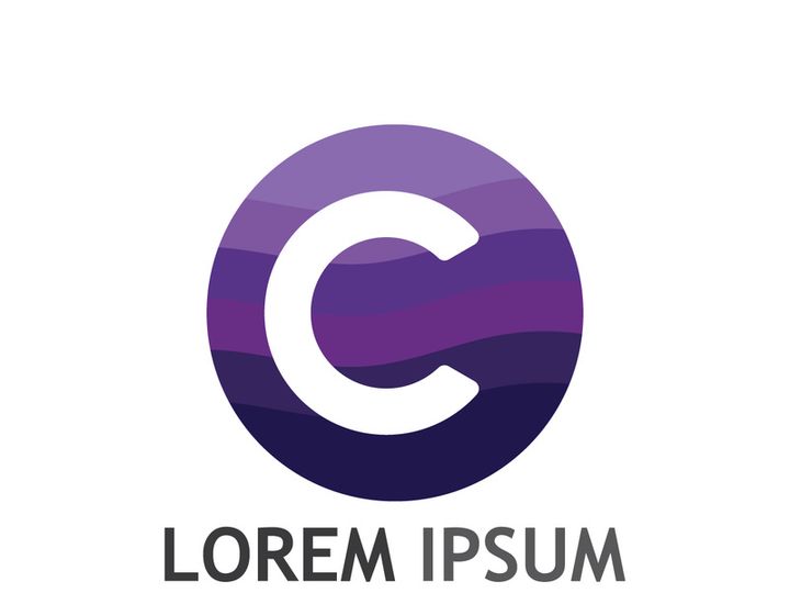 Modern colorful C letter initial logo.