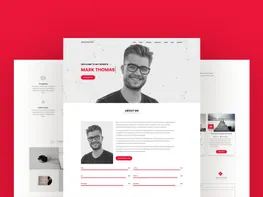 Personal Portfolio Landing Page Template preview picture