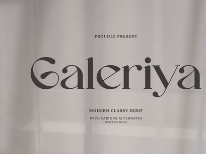 Galeriya | Modern Serif