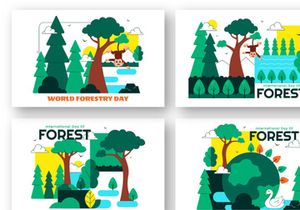 10 World Forestry Day Illustration